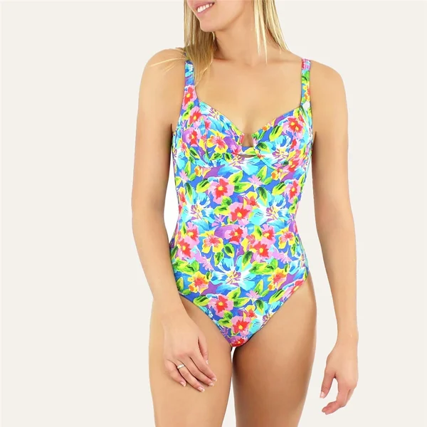 Janine Robin - Maillot une pièce avec armature 38 (85) D-E Bleu Maddalena