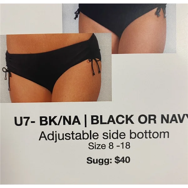 Karmilla - Culotte Maillot avec Boucle sur le Côté Marine 16