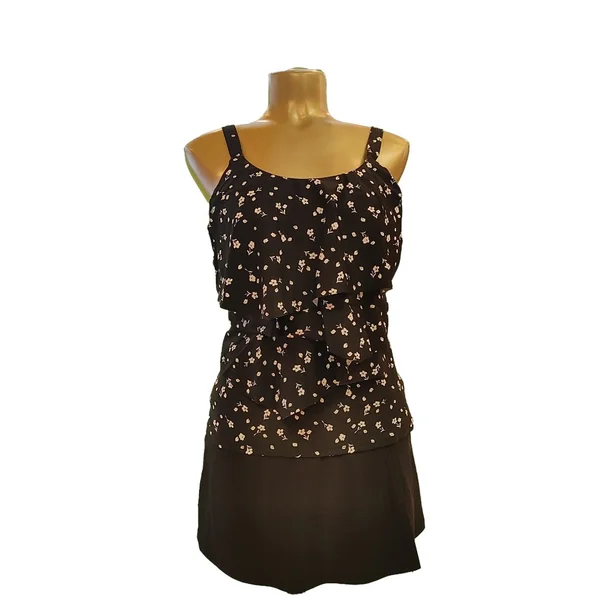Karmilla - Haut de tankini fleuri Noir 16