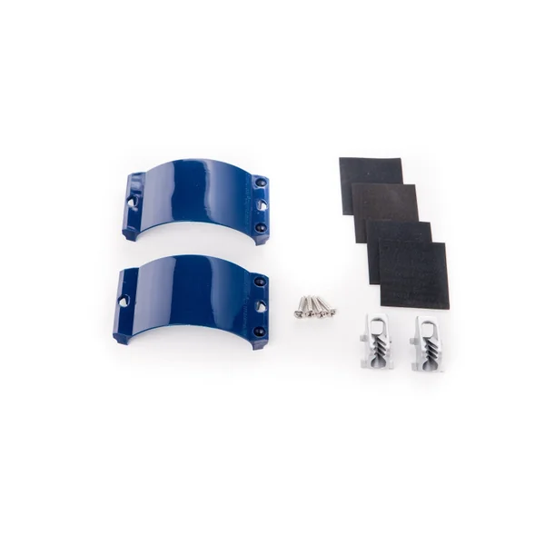 Kit palan UNIFIBER 2x Clamcleat CL244/S2 Blue Strap, 4x Screws, 4x Rubber