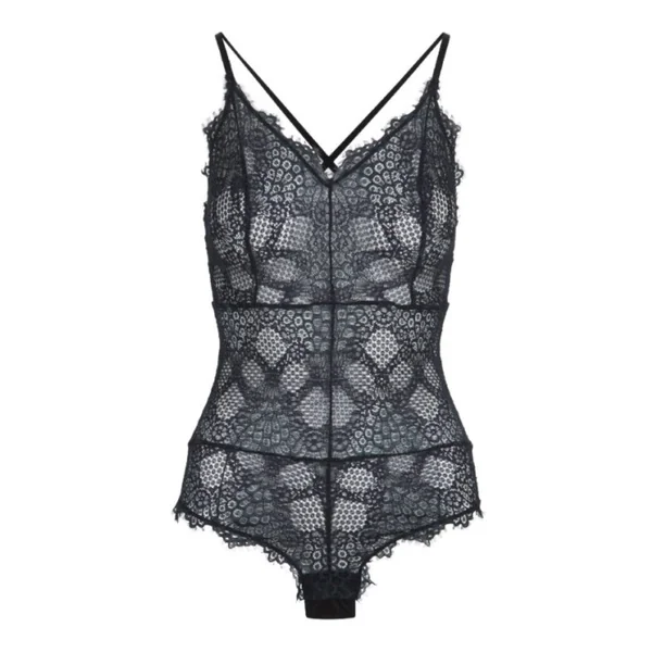 LingaDore Black Peacock noir corselet