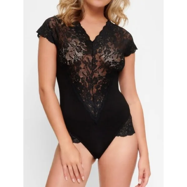 LingaDore Edgy Black noir corselet