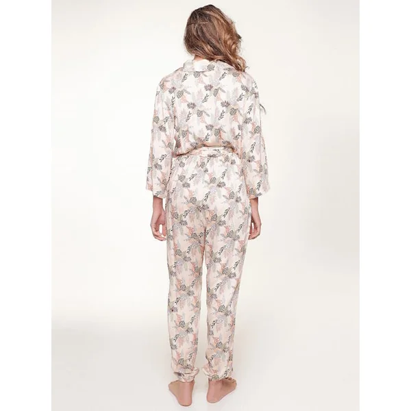 LingaDore Night Autumn Leaves marron/print jumpsuit