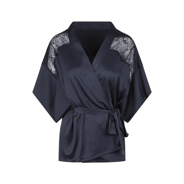 LingaDore Night Dark Snake bleu marine kimono