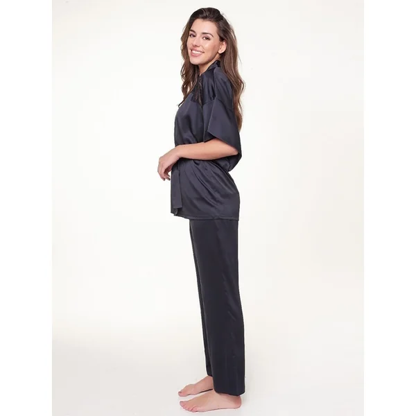 LingaDore Night Dark Snake bleu marine kimono