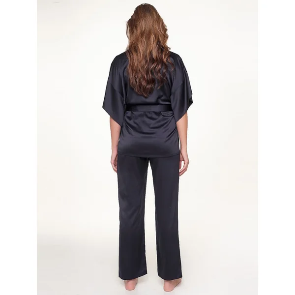 LingaDore Night Dark Snake bleu marine kimono