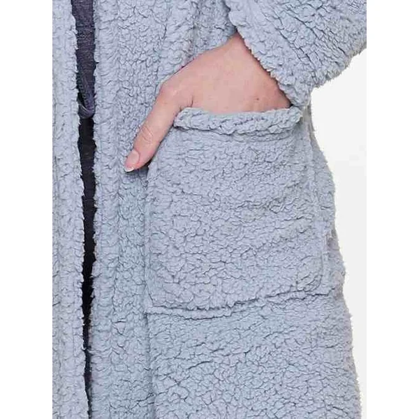 LingaDore Night Fluffy bleu peignoir