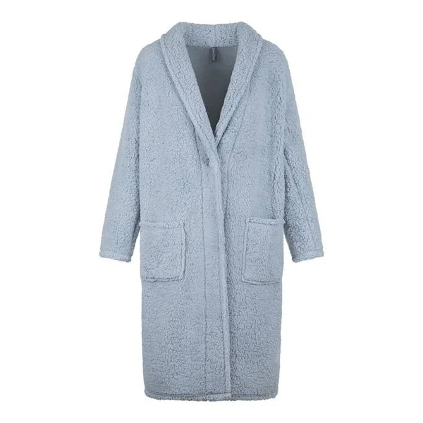 LingaDore Night Fluffy bleu peignoir