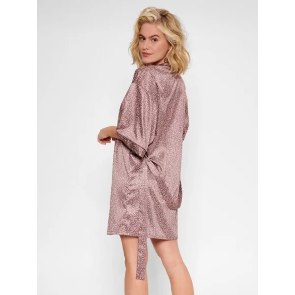 LingaDore Night Giraffe marron/print kimono