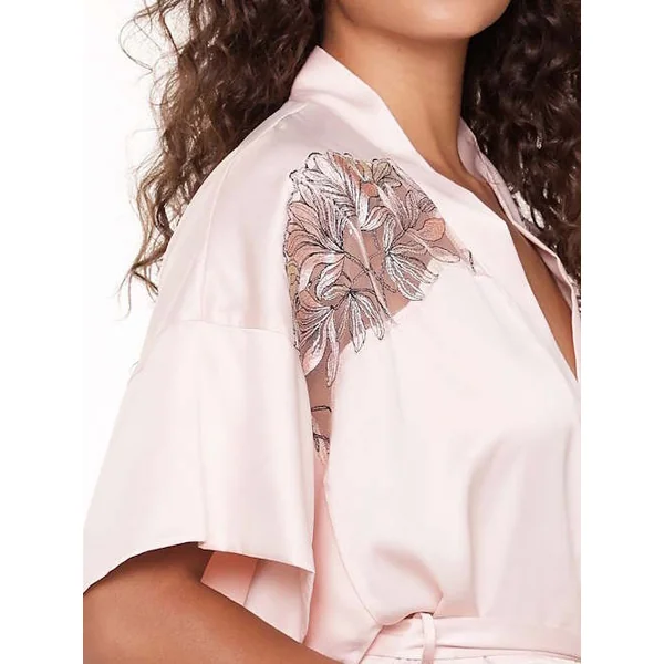 LingaDore Night Shell blush kimono
