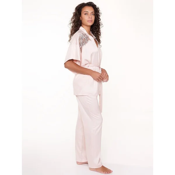 LingaDore Night Shell blush kimono