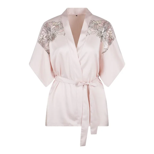 LingaDore Night Shell blush kimono