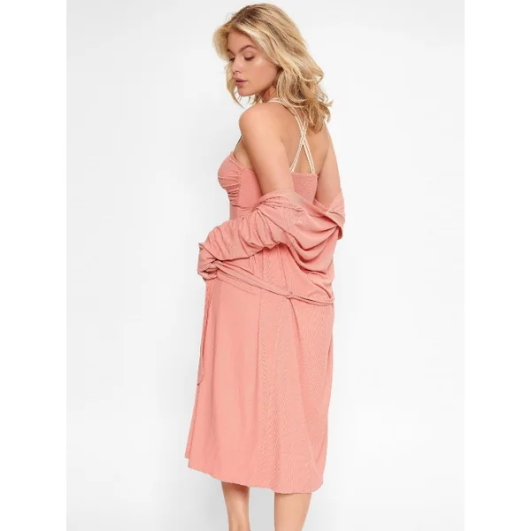 LingaDore Night Vanilla Coffee antique rose kimono