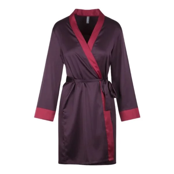 LingaDore Night Winetasting bordeaux kimono