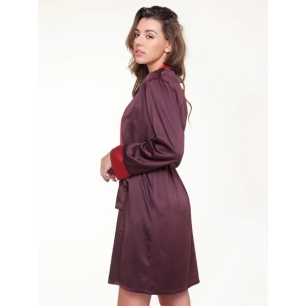 LingaDore Night Winetasting bordeaux kimono