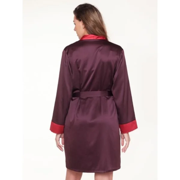 LingaDore Night Winetasting bordeaux kimono