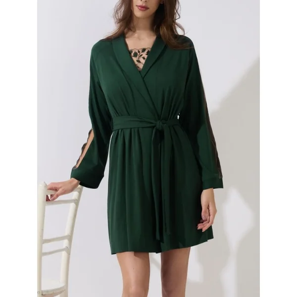 Lisca Gloriosa forest green kimono