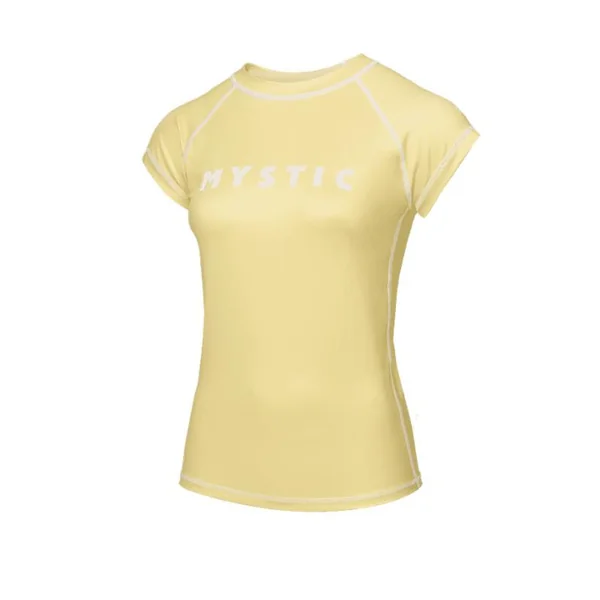 Lycra femme MYSTIC Star S/S Rashvest Pastel Yellow