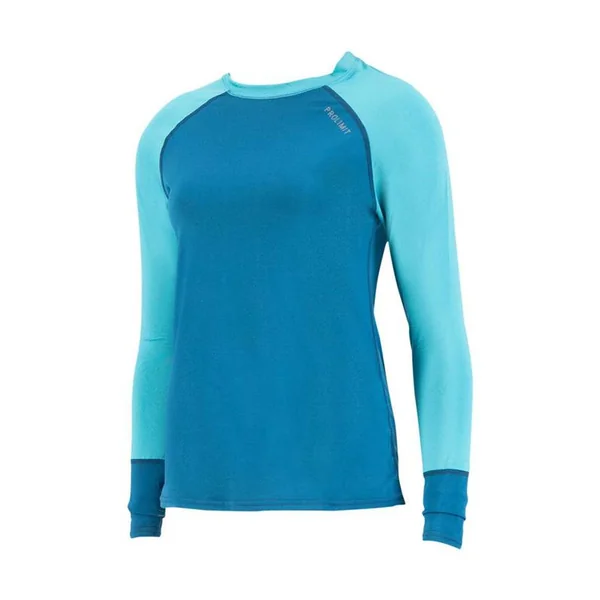Lycra femme PROLIMIT PureGirl Loosefit Shirt Longarm Blue/Turqoise