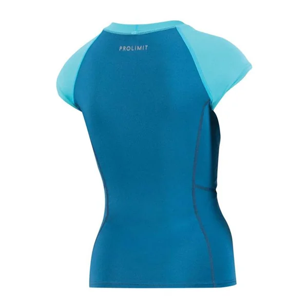 Lycra femme PROLIMIT PureGirl Rashguard Shortarm Blue/Turqoise