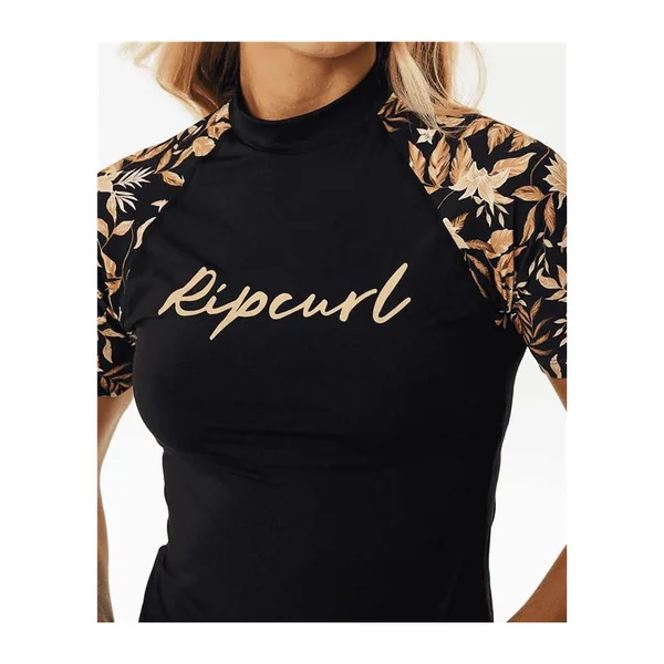 Lycra femme RIPCURL La Isla Upf Ss Black
