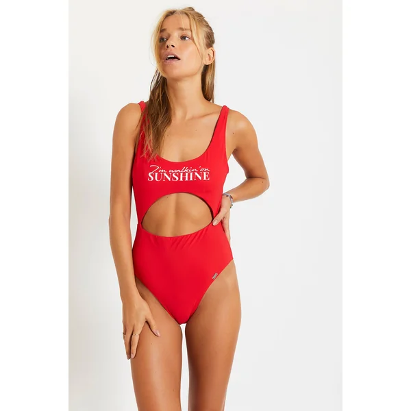 Maillot 1 pièce rouge SOLA BEACHBABE