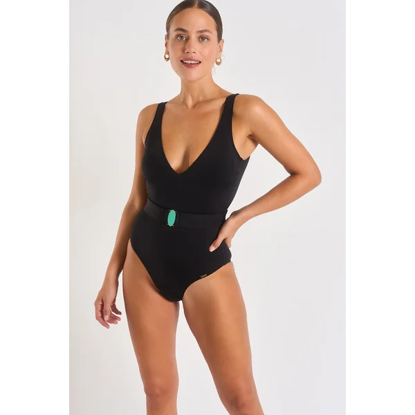 Maillot de bain 1 pièce noir NAZARE MARISOL