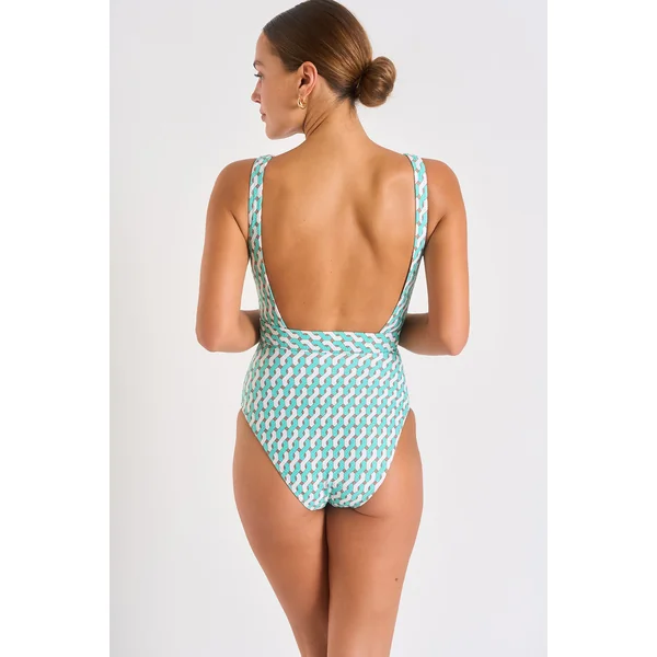 Maillot de bain 1 pièce vert jade NAZARE CAMBURI