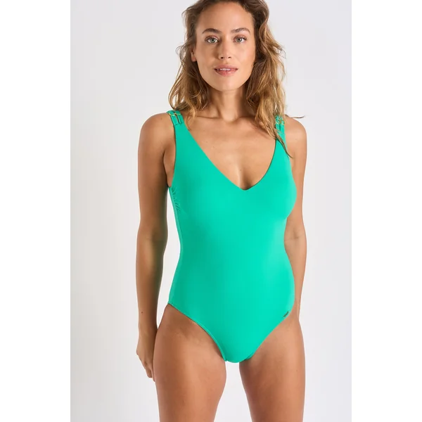 Maillot de bain 1 pièce vert lagon VENUSKA BANDOLA