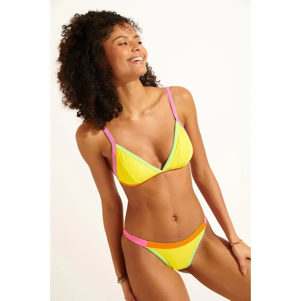 Maillot de bain 2 pièces jaune TANEOFIABA SANTACOLOR