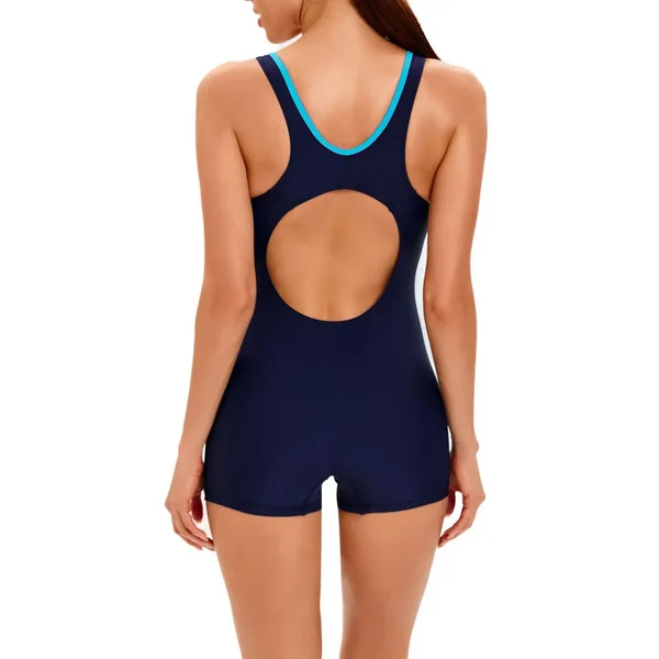 Maillot de bain noir et bleu