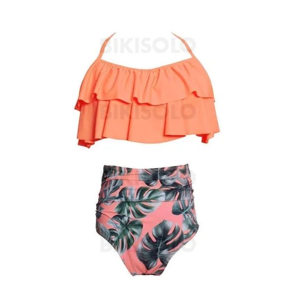 Maillot de bain taille haute femme bikini