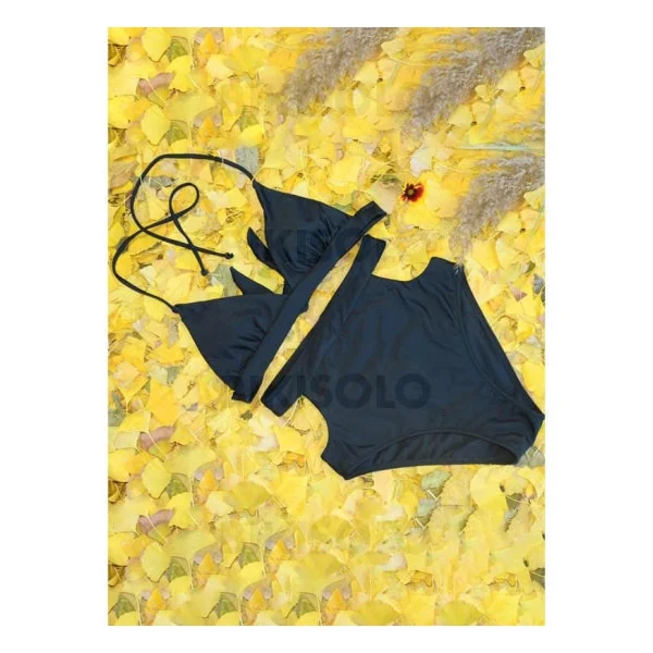 Maillot de bain taille haute femme bikini