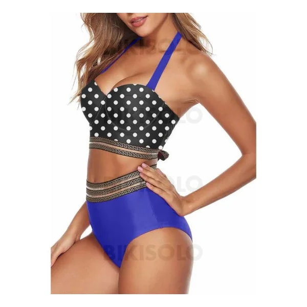 Maillot de bain taille haute femme bikini