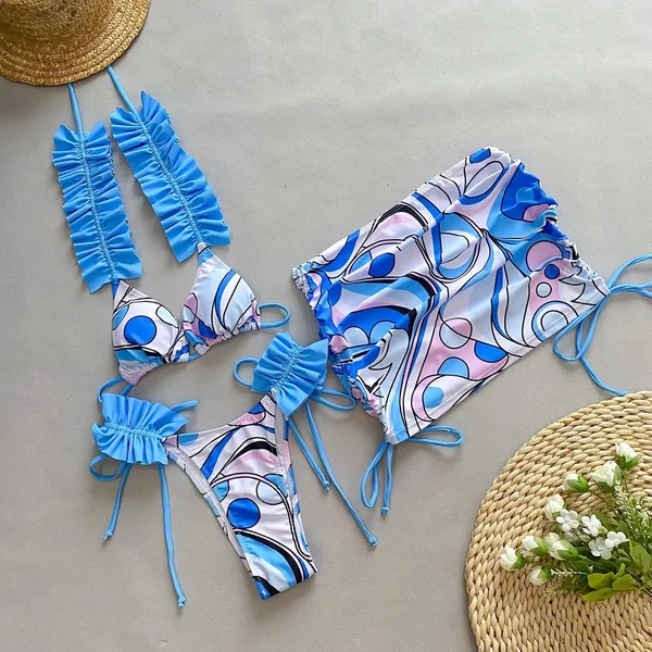 Maillot De Bain à Volant