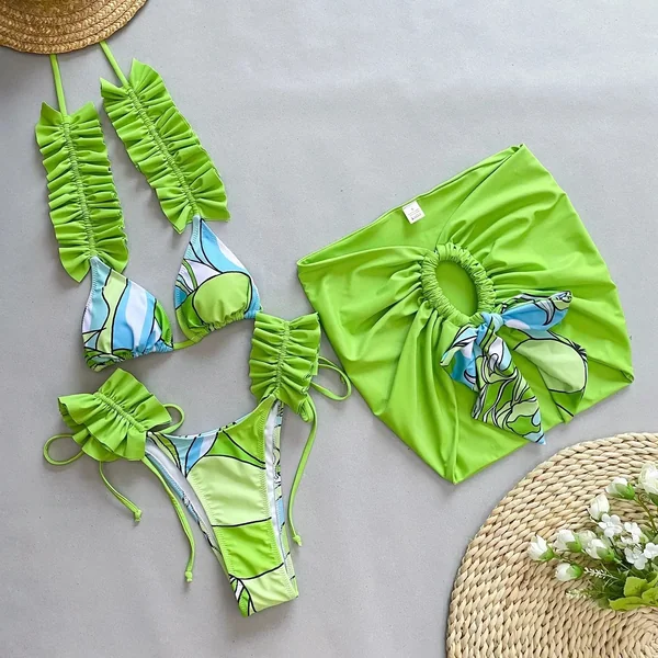 Maillot De Bain à Volant
