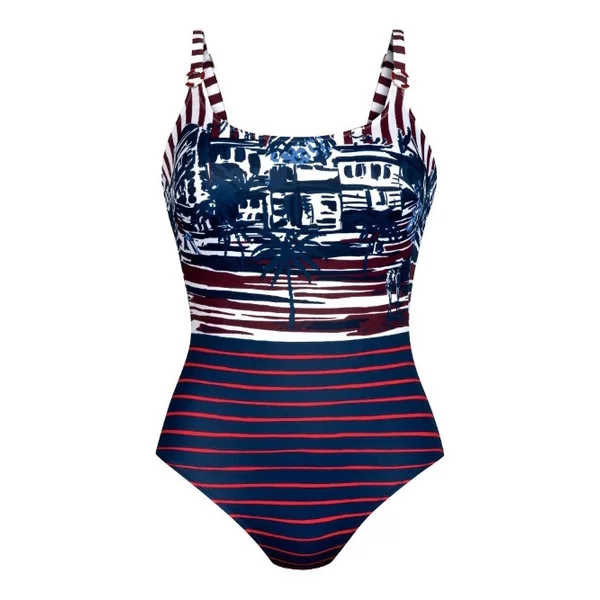 Maillots de bain Anita Lara bleu marine/print maillot de bain