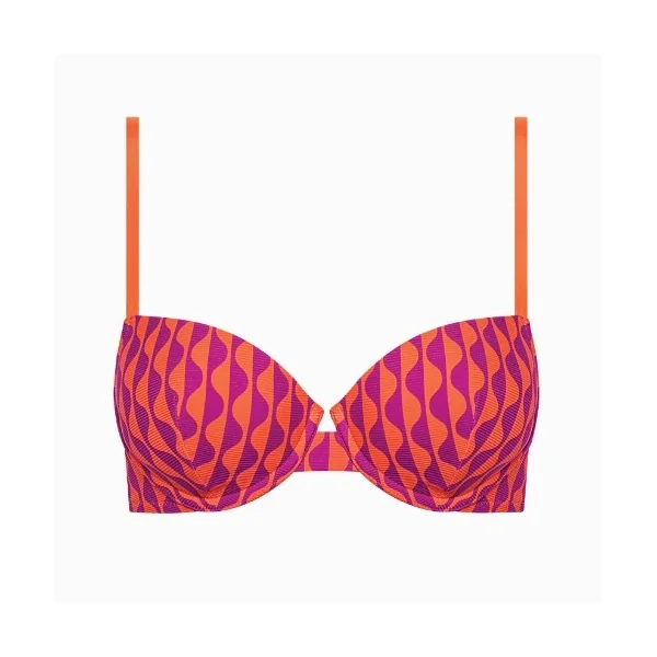 Maillots de bain Lisca Aruba orange haut de bikini préformé