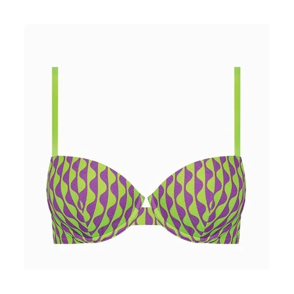 Maillots de bain Lisca Aruba vert haut de bikini préformé