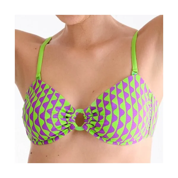 Maillots de bain Lisca Aruba vert haut de bikini préformé