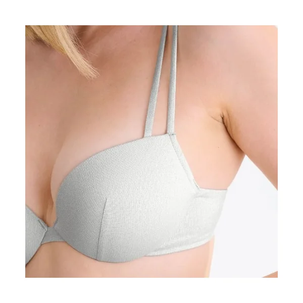 Maillots de bain Lisca Blue Lagoon argent bikinitop push up