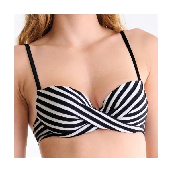 Maillots de bain Lisca Bondi Beach noir/blanc haut de bikini préformé