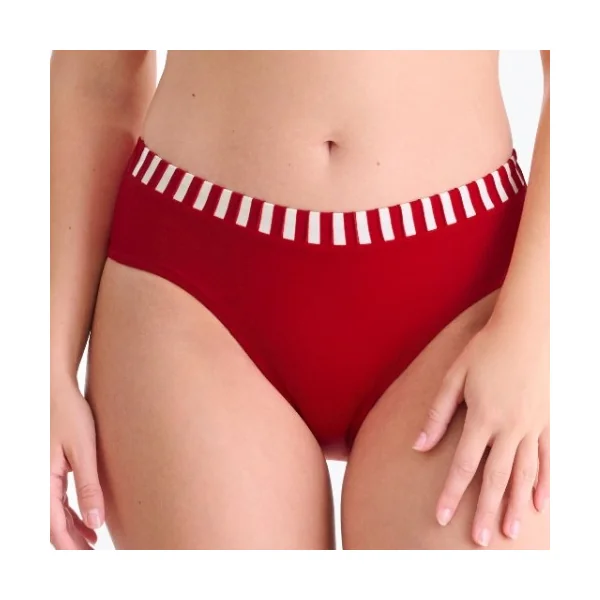Maillots de bain Lisca Bondi Beach rouge/blanc slip de bikini