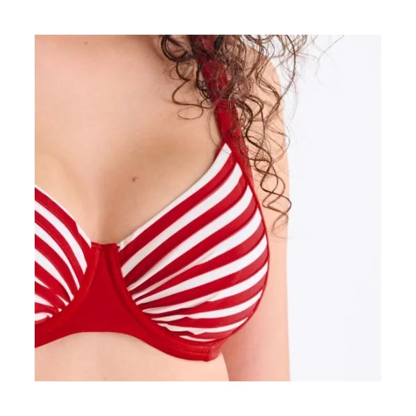 Maillots de bain Lisca Bondi Beach rouge/blanc soutien-gorge bikini corbeille
