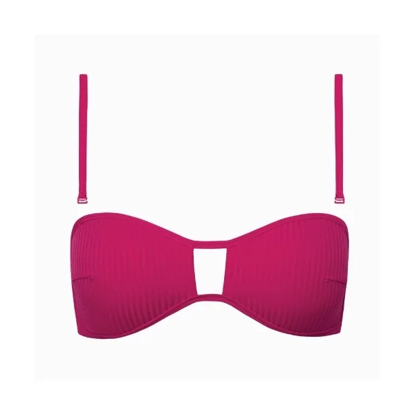 Maillots de bain Lisca Florida cyclamen rose haut de bikini préformé