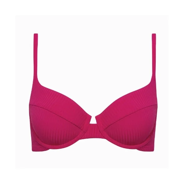 Maillots de bain Lisca Florida cyclamen rose soutien-gorge bikini corbeille