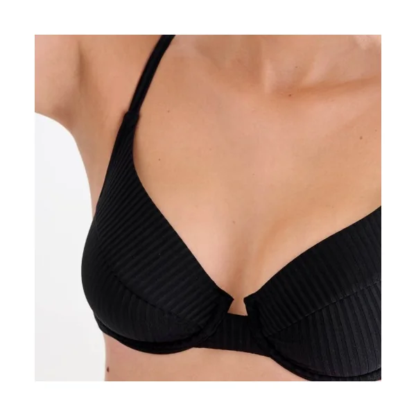 Maillots de bain Lisca Florida noir soutien-gorge bikini corbeille