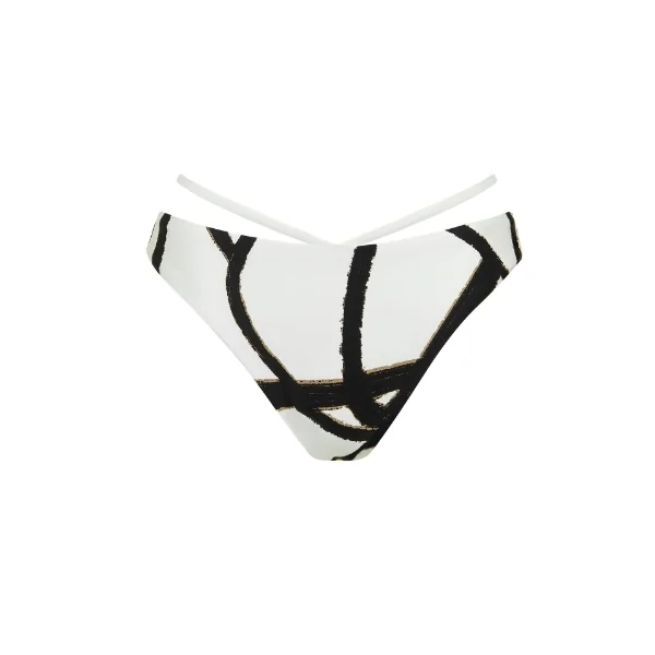 Maillots de bain Lisca Honolulu blanc/noir slip de bikini