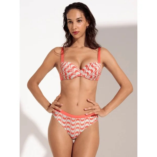 Maillots de bain Lisca Iceland corail slip de bikini
