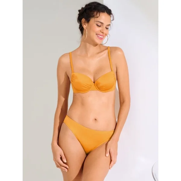 Maillots de bain Lisca Karpathos jaune ocre slip de bikini